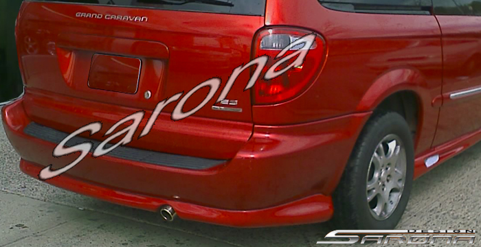 Custom Dodge Grand Caravan Rear Add-on  Mini Van Rear Lip/Diffuser (2001 - 2004) - $390.00 (Part #DG-001-RA)